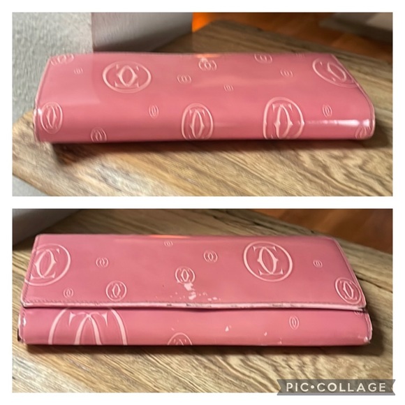 Authentic Cartier Pink Patent Wallet - Picture 4 of 16